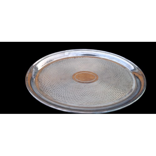 78 - 2 SILVER PLATE TRAYS LARGEST IS 24