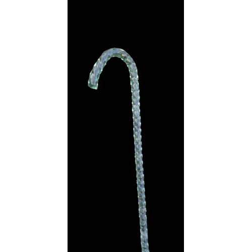 98 - A TWIST GREEN GLASS/CRYSTAL WALKING CANE 44.5