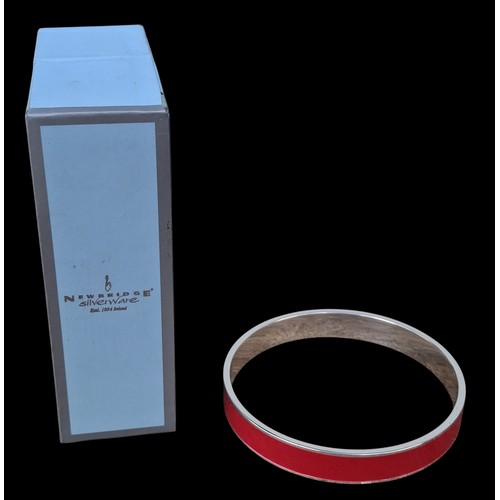 234 - NewBridge Silverware Ireland Silver and Red Enamel Badge (25gr)