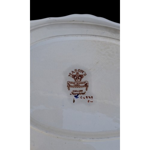 1209 - Large Mason's Platter/Dish Mandarin Pattern