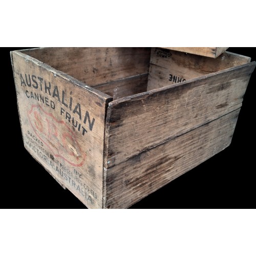 80 - 2 Vintage Wooden Boxes