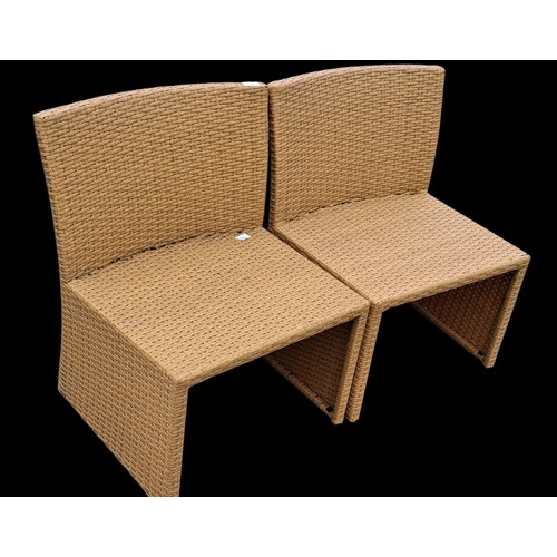 84 - TWO RATTEN PATIO CHAIRS