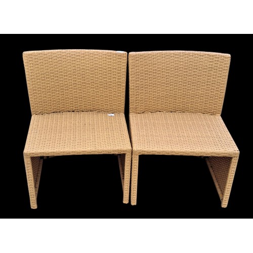 84 - TWO RATTEN PATIO CHAIRS