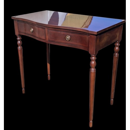 99 - MAHOGANY 2 DRAWER TABLE