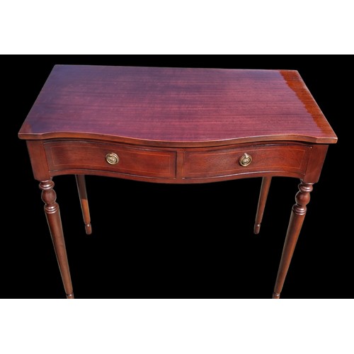 99 - MAHOGANY 2 DRAWER TABLE