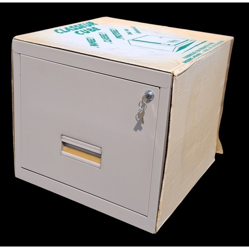 115 - METAL FILLING CABINET WITH KEY