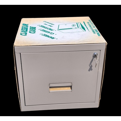 115 - METAL FILLING CABINET WITH KEY