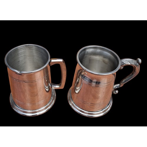 119 - 2 PEWTER TANKARDS