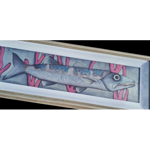 AN ORIGINAL PAINTING ON SILK OF A FISH