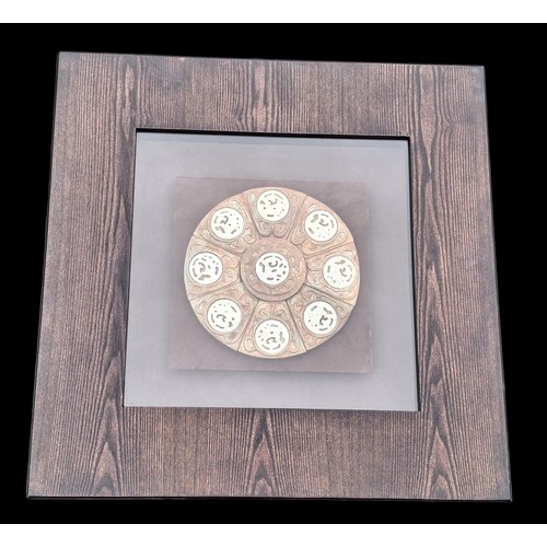 A MODERN FRAMED MODERN CHINESE ART PIECE