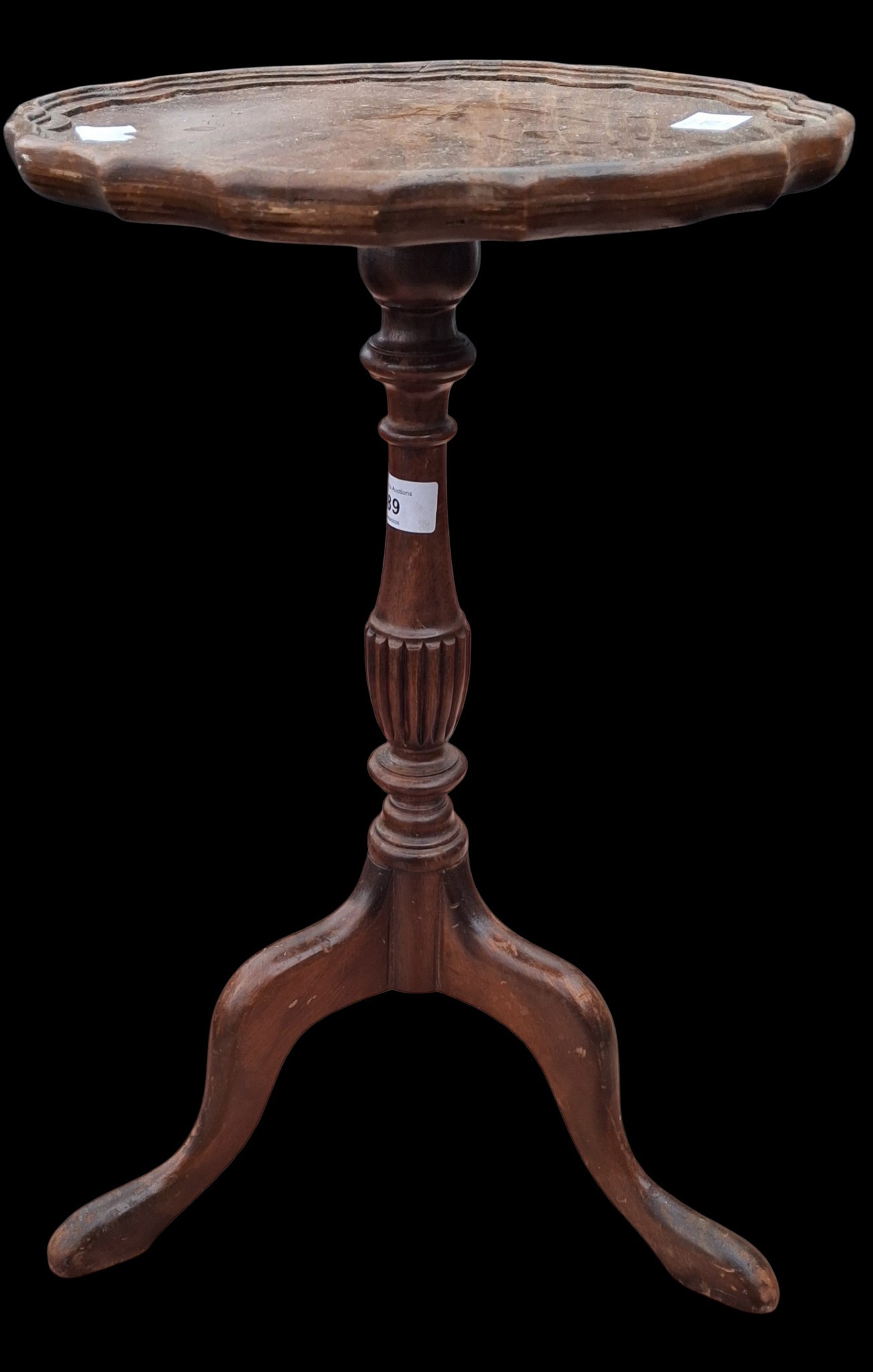 A MAHOGANY WINE TABLE