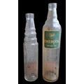 A VINTAGE ESSO BOTTLE AND BP ENGINE OIL BOTTLE