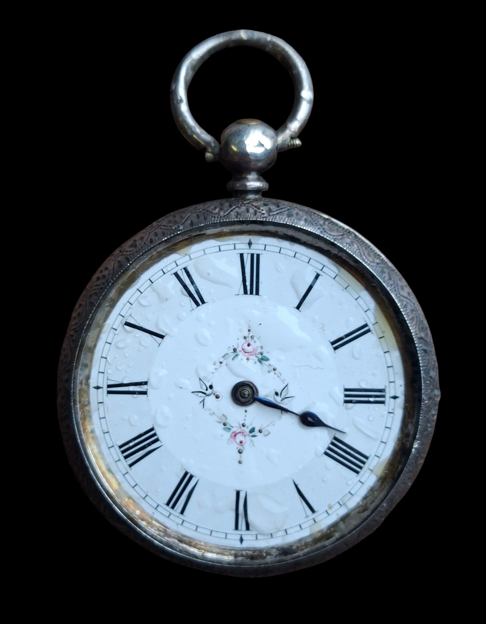 A SILVER POCKET WATCH