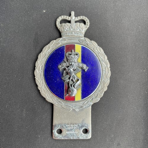 252 - Royal Electrical and Mechinal Engineers British Army Metal Grill Badge Emblem

Size: 13 cm tall x 8.... 