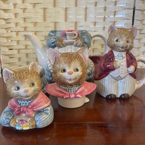 5 - 3 Piece Teaset 
Japanese OTAGIRI Cats