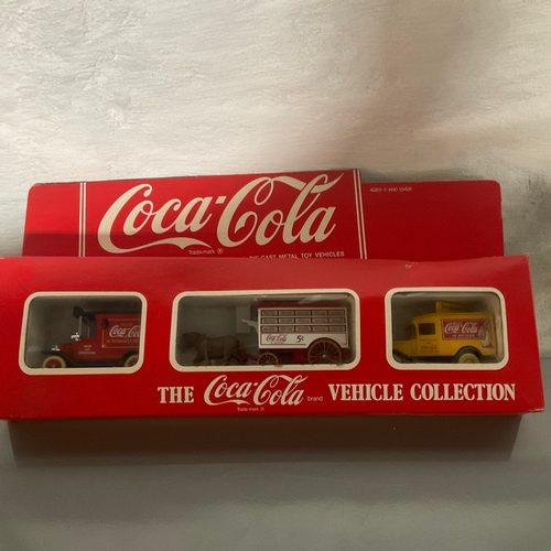 156 - The Coca Cola Vehicle Collection: Set of Three in Original Box