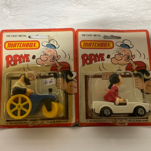 159 - Matchbox: Popeye Collection x 2 Die Cast
Bluto's Road Roller 
Olive Oil