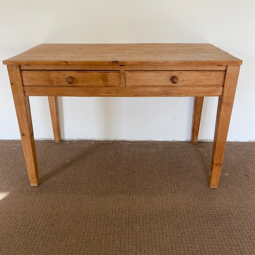 88 - Antique Pine Two Drawer Side Table/Desk

Size:
116cm x 60cm x 76cm