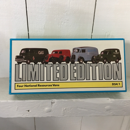 150 - Corgi Classic Van Set In Original Box Limited Edition 
Four National Resources Vans - Bedford Ford M... 