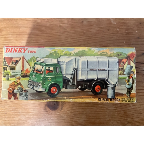 164 - Dinky Toys: Refuse Wagon with Fore & Aft Tipping Actions