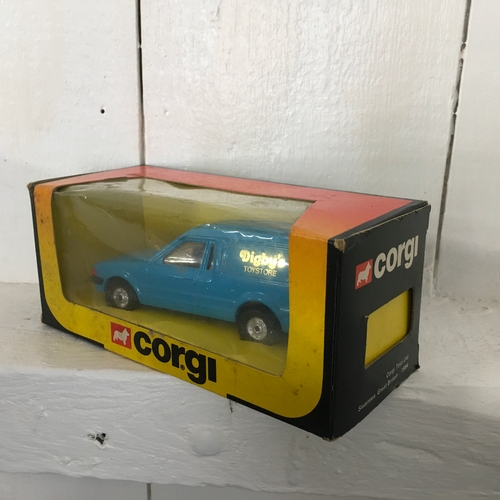 221 - Corgi Ford Escort Van 'Digby's Toystore