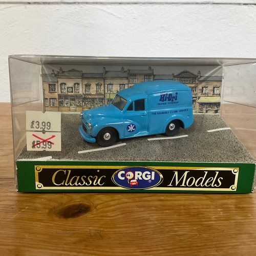 184 - Corgi Classic Models: x3 
Ford Popular Van D980
Bedford CA Van D981
Morris 1000 Van D957