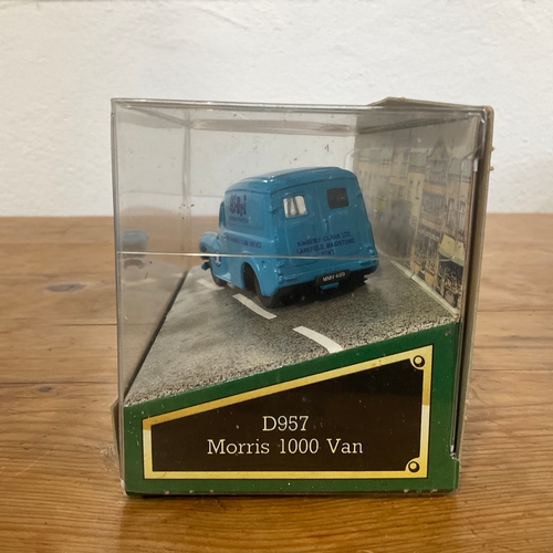 184 - Corgi Classic Models: x3 
Ford Popular Van D980
Bedford CA Van D981
Morris 1000 Van D957