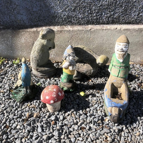 240 - Collection of Garden Gnomes and Figurines

Size: Otter 37cm Tall