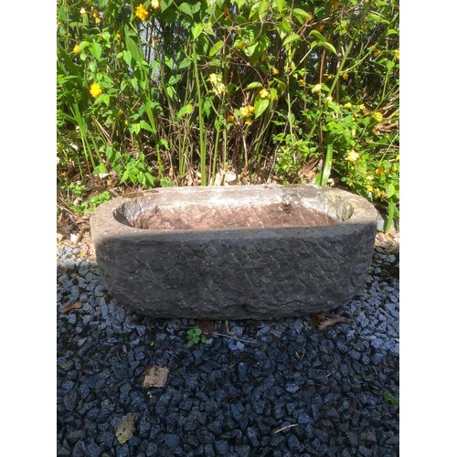 233 - Stone Garden Planter

Size: 69cm wide x 40cm deep