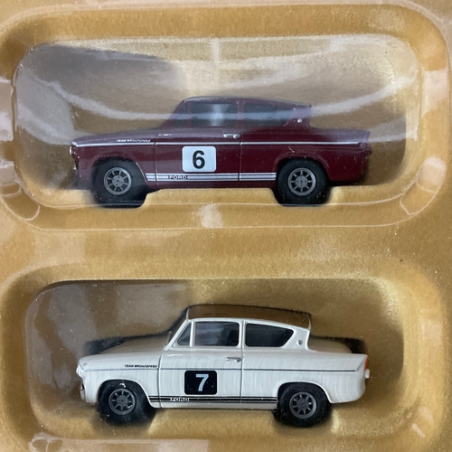 222 - Vanguards Precision Die-Cast Replica Models 'The Broadspeed Racing Anglias of the 1960's'