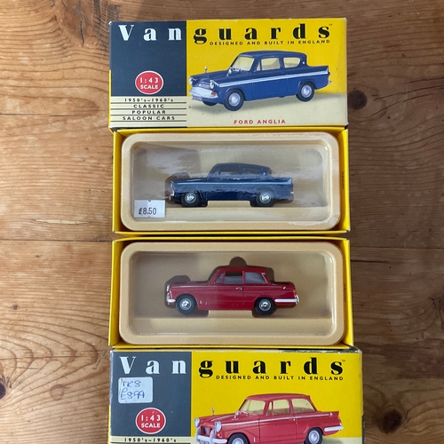 223 - Vanguards Die Cast Replica Models Classic Popular Saloon Cars x 2

Ford Anglia VA1000 Navy Anglia
Tr... 