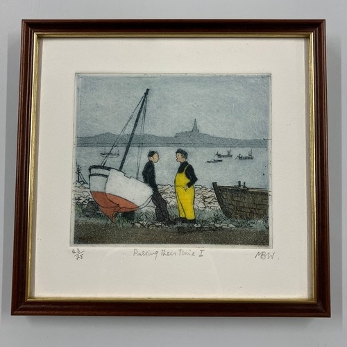 244 - Framed Limited Edition Maria Burgess Whinney 'Passing their Time I'. 43/75

Size: 
26cm wide x 25cm ... 