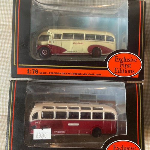 216 - Exclusive First Editions Die Cast Models x 2

AEC Regal Windover South Wales 20703
Bristol MW Coach ... 