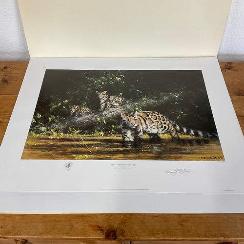 260 - Limited Edition Signed Print by David Shepherd 'Clouded Leopard and Cubs'. 593/950

Size: 
66cm wide... 