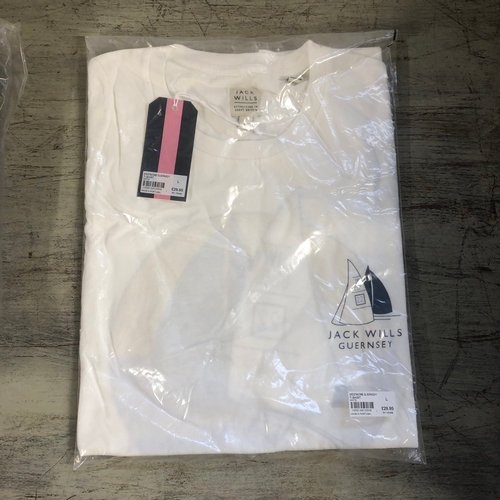 288 - Jack Wills Guernsey Hoodie & T-shirt 
(still in packaging & unchecked)

Size:
Hoodie 14
T-shirt Larg... 