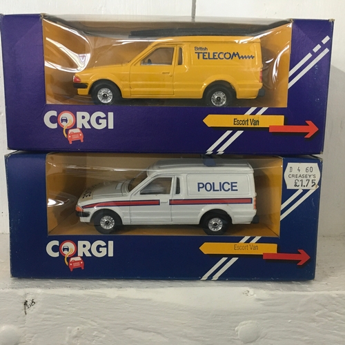 270 - Vintage Corgi Ford Escort Work Vans
British Telecom & Police