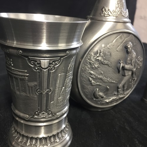 161 - Three items of German 95% Pewter