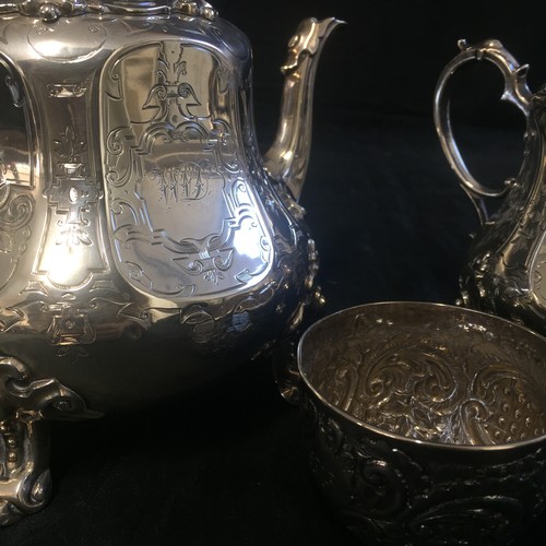 179 - Three Silver Items - Coffee Pot, Cup & Sugar Bowl

Coffee Pot by George John Richards London 1856.

... 