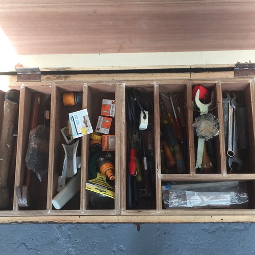 184 - Large Wooden Box with Various Tools and Trays

Width 85cm
Height 45cm
Depth 40cm