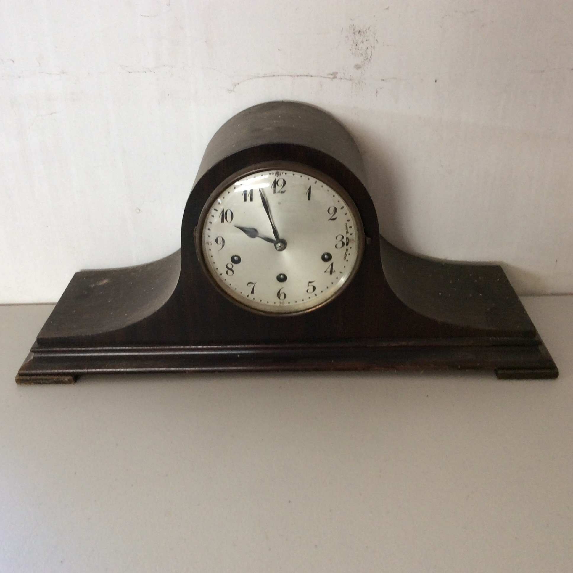 Junghans Wurttemberg B42 Wooden Mantle Clock Untested