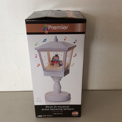 249 - Battery Operated Snow Blowing Lantern. Untested
Size: 31cm Tall.