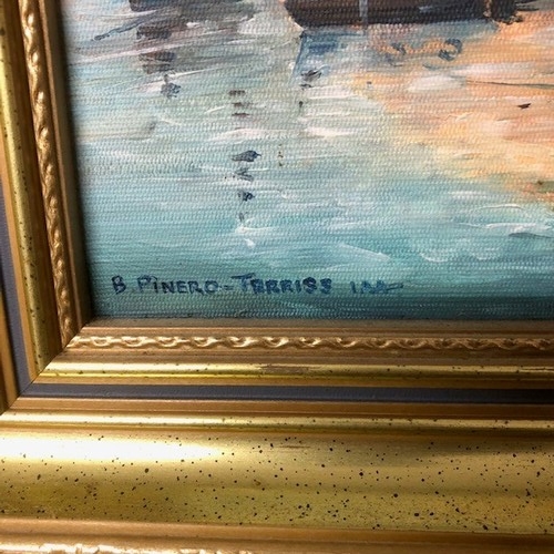 305 - Brian Pinero-Terriss (Britrish, 20th Century)
Acrylic. Salerie Harbour.
W34cm x H30cm