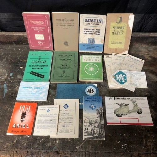 319 - A Selection of Motoring Pamphlets.