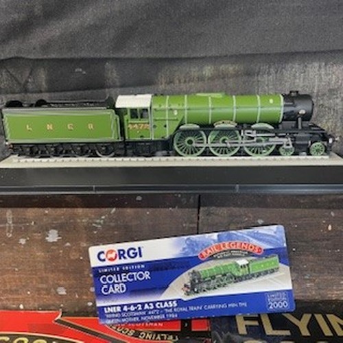 338 - Collection of Flying Scotsman Books, Model & Badge