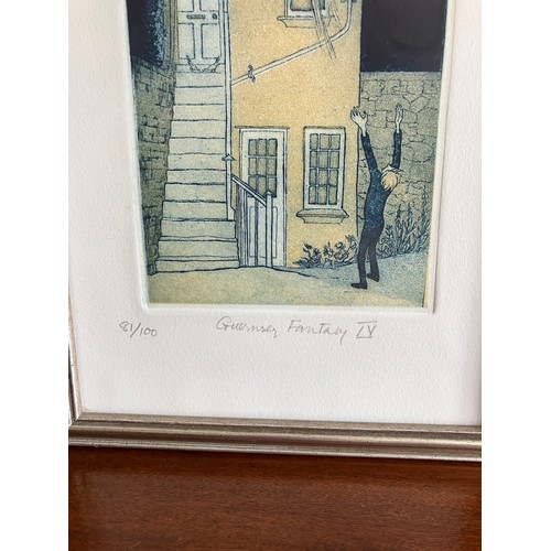 441 - Guernsey Fantasy IV By Maria Whinney.
Limited Edition Print, 81/100. 

Frame Size: 42cm Tall