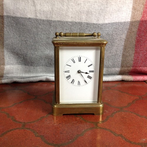 114 - Hards French Carriage Clock
Circa late 19th century

Size:
Height 13cm
Weight 1.50Kg