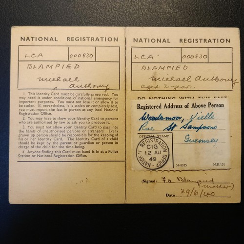 28 - Two Original UK National Registration Identity Cards 06.1940

Two Original UK National Registration ... 