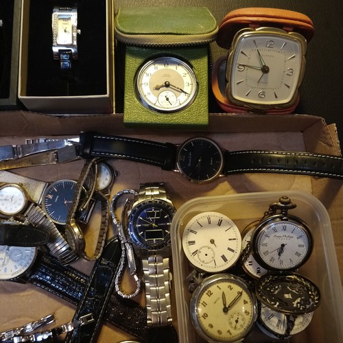 30 - Selection of Watches / Pocket Watches & Spares

Rummage box of various wrist watches, pocket watches... 