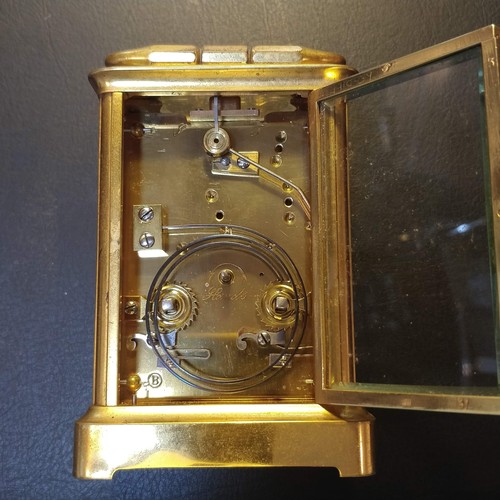 42 - Late 19th / Early 20th Century French Carriage Clock

The back plate is impressed with B contained i... 