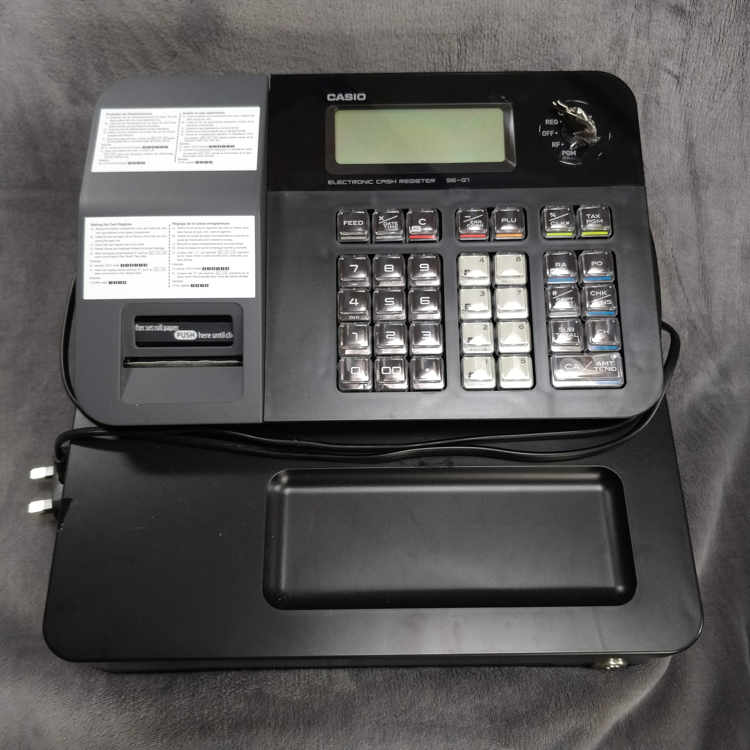 Casio SE-G1 Cash Register - Black for sale online | eBay